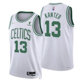 Men's Enes Kanter Boston Celtics 75th Anniversary Diamond Jersey White Association