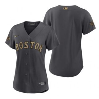 Women's Boston Red Sox 2022 MLB All-Star Game Charcoal Black Stitched Jersey
