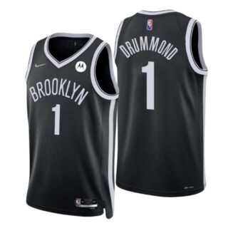 Men's Brooklyn Nets Andre Drummond 2022 Diamond Jersey 75th Anniversary -