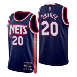 Men's Dayron Sharpe Brooklyn Nets 75th Anniversary Diamond Jersey