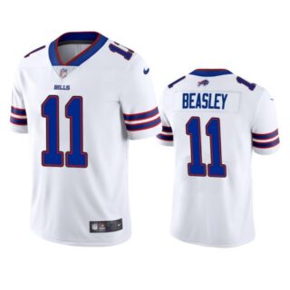 Men's #11 Cole Beasley Buffalo Bills Vapor Limited Jersey Stitched White