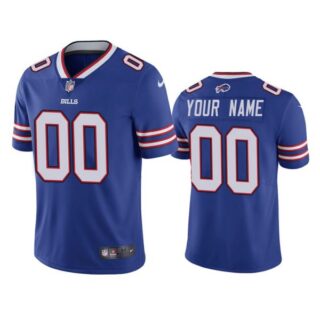 Men's Custom Buffalo Bills Vapor Limited Jersey Stitched Royal