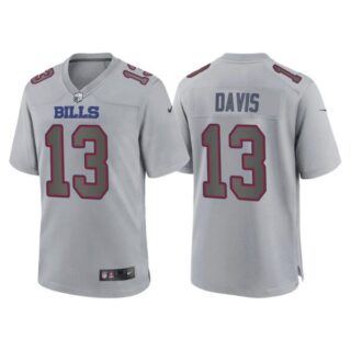 Men's Buffalo Bills Gabriel Davis Gray Atmosphere Fashion Stitched Jersey