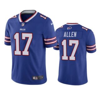 Men's #17 Josh Allen Buffalo Bills Vapor Limited Jersey Stitched Royal
