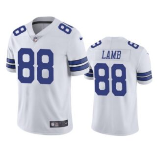 Men's #88 Ceedee Lamb Dallas Cowboys Vapor Limited Jersey Stitched White