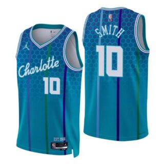 Men's Ish Smith Charlotte Hornets 75th Anniversary Diamond Jersey