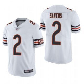 Men's #2 Cairo Santos Chicago Bears Vapor Limited Jersey Stitched White