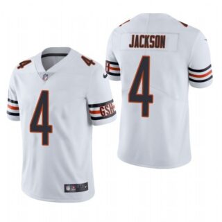 Men's #4 Eddie Jackson Chicago Bears Vapor Limited Jersey Stitched White