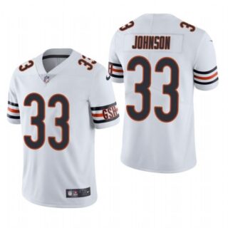 Men's #33 Jaylon Johnson Chicago Bears Vapor Limited Jersey Stitched White