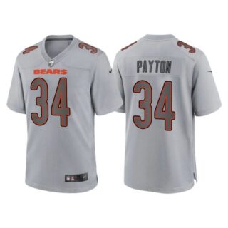 Men's Chicago Bears Walter Payton Gray Atmosphere Fashion Stitched Jersey
