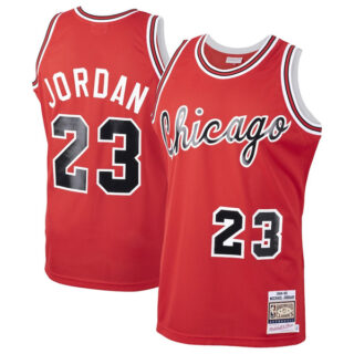 Men's Chicago Bulls #23 Michael Jordan White 1984-85 Hardwood Classics Rookie Jersey Stitched