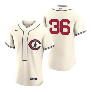 Men's Flex Base Chicago Cubs Alfonso Rivas 2022 Field of Dreams Cream Stitched Jersey