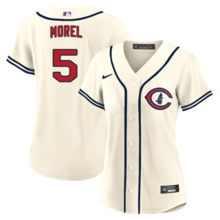 Women's Chicago Cubs Christopher Morel 2022 Field of Dreams Cream Stitched Jersey With Name