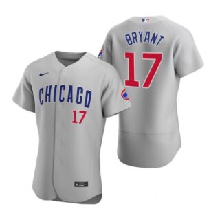 Men's Kris Bryant Chicago Cubs Flex Base Jersey Gray