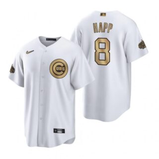Men's Cool Base Ian Happ Chicago Cubs 2022 MLB All-Star Game White Stitched Jersey