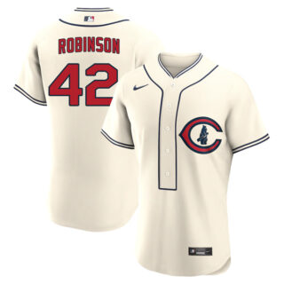 Men's Flex Base Cincinnati Reds Jackie Robinson 2022 Field of Dreams White Stitched Jersey With Name