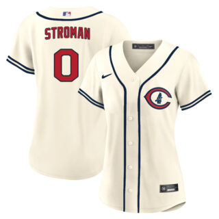 Women's Chicago Cubs Marcus Stroman 2022 Field of Dreams Cream Stitched Jersey With Name