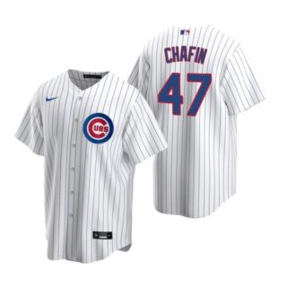 Men's Andrew Chafin Chicago Cubs Cool Base Jersey White