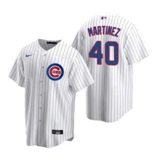 Men's Jose Martinez Chicago Cubs Cool Base Jersey White