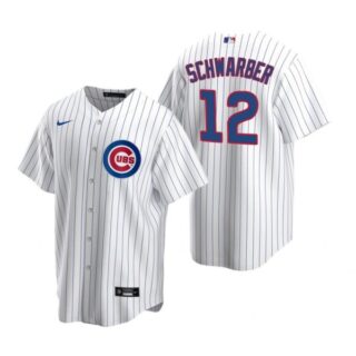 Men's Kyle Schwarber Chicago Cubs Cool Base Jersey White