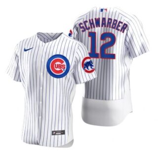 Men's Kyle Schwarber Chicago Cubs Flex Base Jersey White