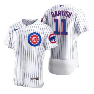 Men's Yu Darvish Chicago Cubs Flex Base Jersey White