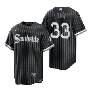 Men's Cool Base Chicago White Sox Lance Lynn 2021 City Connect Southside Jersey Black Stitched