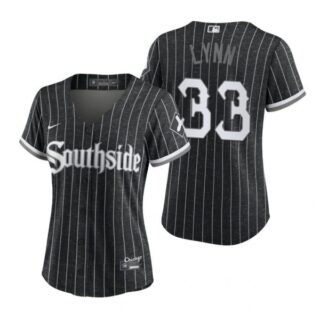 Women Chicago White Sox Lance Lynn 2021 City Connect Southside Jersey Black Stitched