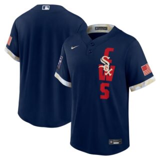 Youth Chicago White Sox 2021 MLB All-Star Navy Jersey Worn In-Game - Stitched