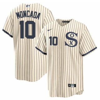 Men's Chicago White Sox #10 Yoan Moncada Field of Dreams Throwback Limited Edition Jersey Stitched