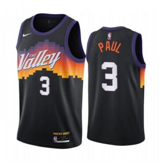 Men's Chris Paul Phoenix Suns Basketball Jersey Black