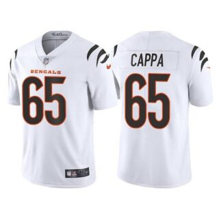 Men's Cincinnati Bengals Alex Cappa White Vapor Limited Stitched Jersey