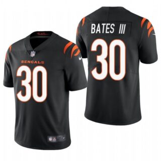 Men's #30 Jessie Bates III Cincinnati Bengals Vapor Limited Jersey Stitched 2021 Black