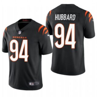 Men's #94 Sam Hubbard Cincinnati Bengals Vapor Limited Jersey Stitched 2021 Black