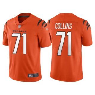 Men's Cincinnati Bengals La'el Collins Orange Vapor Limited Stitched Jersey