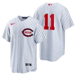 Youth Cincinnati Reds Barry Larkin 2022 Field of Dreams White Stitched Jersey