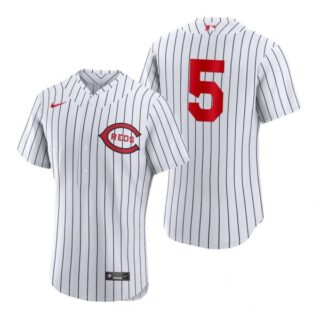 Men's Flex Base Cincinnati Reds Johnny Bench 2022 Field of Dreams White Stitched Jersey