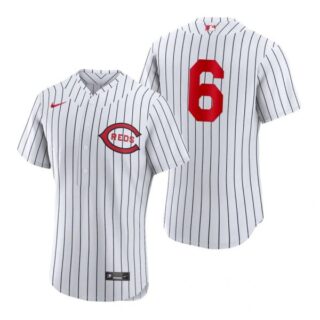 Men's Flex Base Cincinnati Reds Jonathan India 2022 Field of Dreams White Stitched Jersey