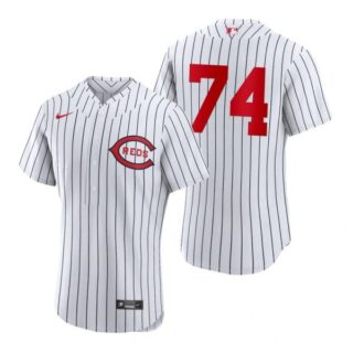 Men's Flex Base Cincinnati Reds Juniel Querecuto 2022 Field of Dreams White Stitched Jersey