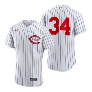 Men's Flex Base Cincinnati Reds Justin Wilson 2022 Field of Dreams White Stitched Jersey