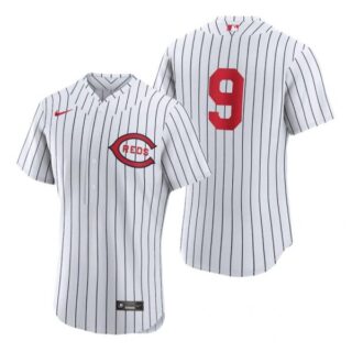 Men's Flex Base Cincinnati Reds Mike Moustakas 2022 Field of Dreams White Stitched Jersey