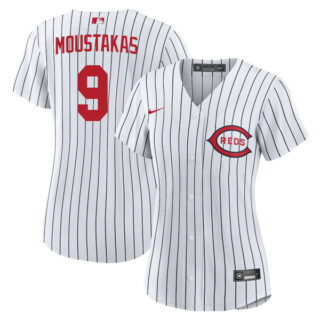 Women's Cincinnati Reds Mike Moustakas 2022 Field of Dreams White Stitched Jersey With Name