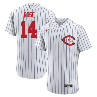 Men's Flex Base Cincinnati Reds Pete Rose 2022 Field of Dreams White Stitched Jersey With Name