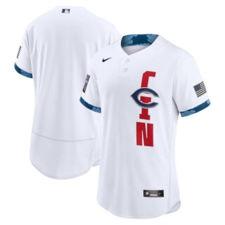Men's - Flex Base Cincinnati Reds 2021 MLB All-Star White Jersey Worn In-Game - Stitched