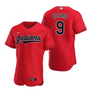 Men's Eddie Rosario Cleveland Indians Flex Base Jersey Red