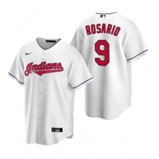 Men's Eddie Rosario Cleveland Indians Cool Base Jersey White