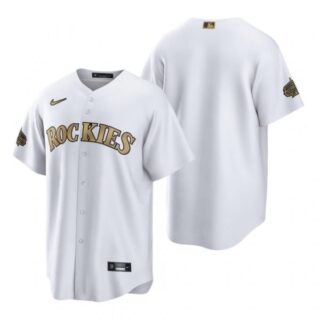 Men's Cool Base Colorado Rockies 2022 MLB All-Star Game White Stitched Jersey