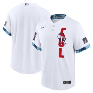 Youth Colorado Rockies 2021 MLB All-Star White Jersey Worn In-Game - Stitched