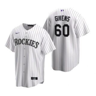 Men's Mychal Givens Colorado Rockies Cool Base Jersey White