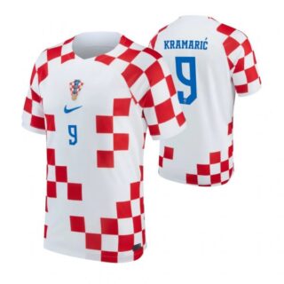 Men's Andrej Kramaric Croatia National Team White Home Soccer Jersey 2022-23